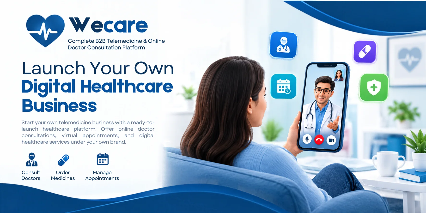 WeCare – Multi-Hospital, Doctor Booking & Telemedicine System