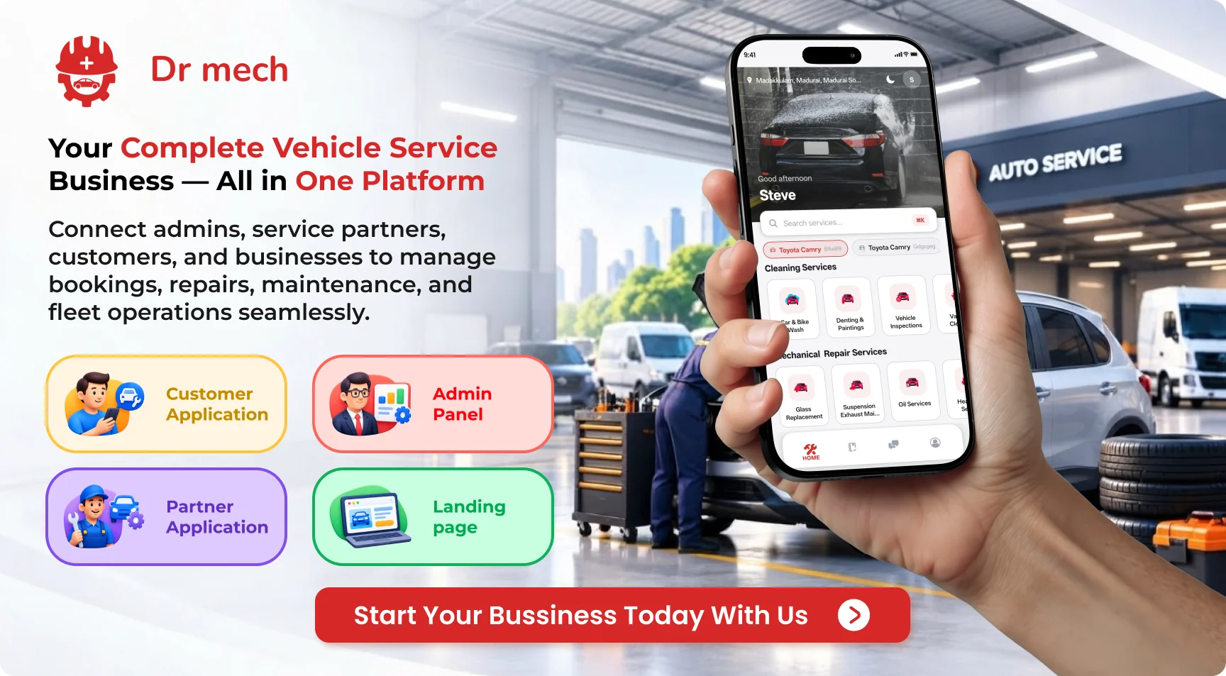 Online Car Service | Dr.Mech Complete Solutions | Car Service Appointment | On Demand Car Service
