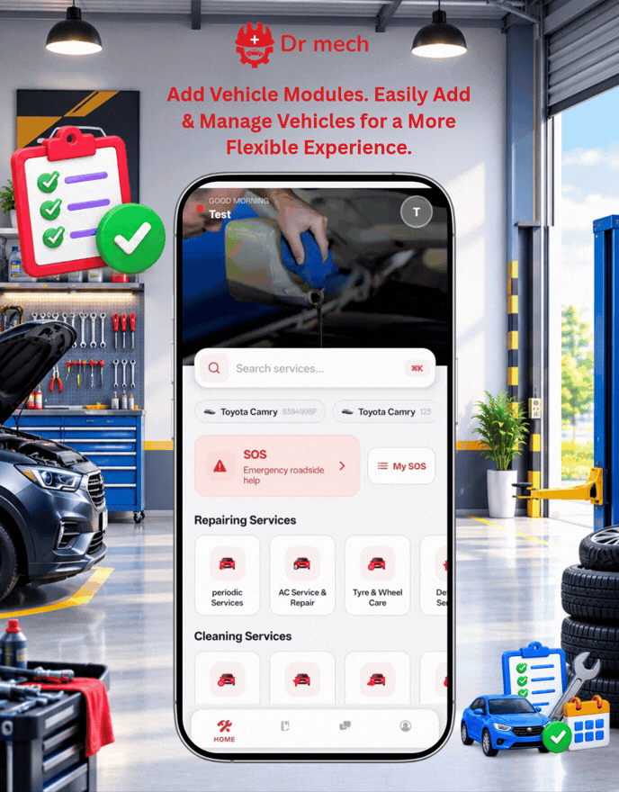 Online Car Service | Dr.Mech Complete Solutions | Car Service Appointment | On Demand Car Service