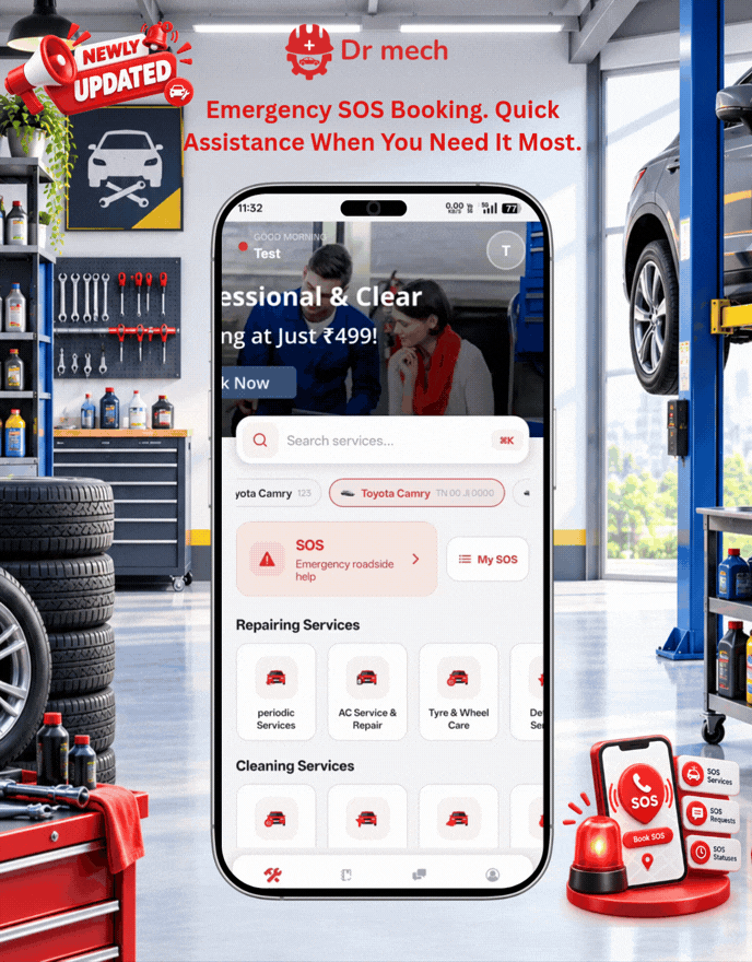 Online Car Service | Dr.Mech Complete Solutions | Car Service Appointment | On Demand Car Service